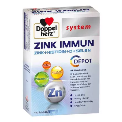Compresse del sistema Doppelherz Zinc Immun Depot, 100 pz Compresse del sistema Doppelherz Zinc Immun Depot, 100 pz