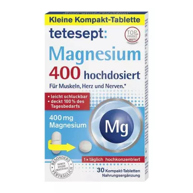 TETESEPT Magnesio 400 compresse ad alto dosaggio, 30 pz