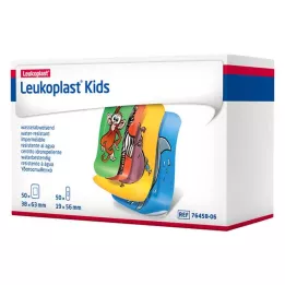 LEUKOPLAST bambini Strisce 38x63mm/19x56mm ciascuna 50 pezzi, 100 pezzi