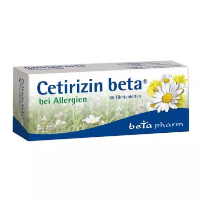 Cetirizina beta compresse rivestite con film per allergie, 60 pezzi