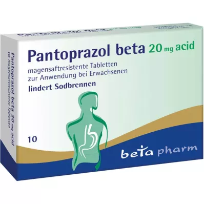 PANTOPRAZOL beta 20 mg acido compresse enteriche, 10 pz