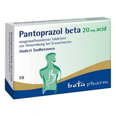 Pantoprazolo beta 20 mg compresse gastroresistenti acide, 10 pz Pantoprazolo beta 20 mg compresse gastroresistenti acide, 10 pz