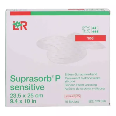 Suprasorb P sensitive PU-schiuma tallone boro.23,5x25, 10 pz Suprasorb P sensitive PU-schiuma tallone boro.23,5x25, 10 pz