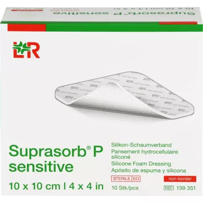 SUPRASORB P sensibile PU-Schiuma v.non-bor.10x10cm, 10 pz