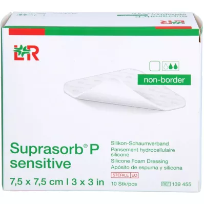 SUPRASORB P sensibile PU-Schiuma v.non-bor.7,5x7,5, 10 pz