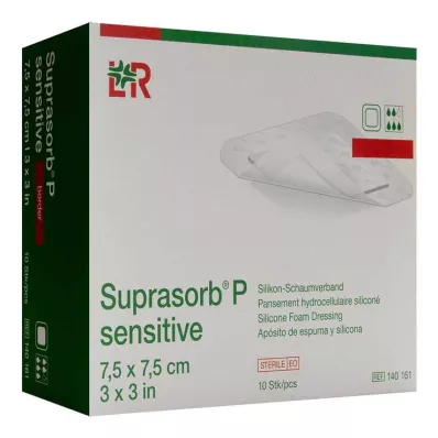 Suprasorb P sensitive PU-Schaumv.bor.lite 7,5x7,5, 10 pz