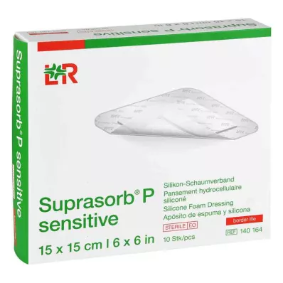 SUPRASORB P sensitive PU-Schiuma v.bor.lite 15x15cm, 10 pz