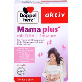 DOPPELHERZ Mum plus con DHA+capsule di acido folico, 30 pz
