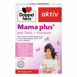 DOPPELHERZ Mum plus con DHA+capsule di acido folico, 30 pz