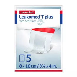 LEUKOMED T plus skin sensitive sterile 8x10 cm, 5 pz