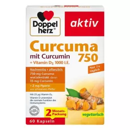 DOPPELHERZ Curcuma 750 Capsule, 60 Capsule