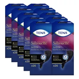 TENA SILHOUETTE Fodere per mutande normali noir, 26 pezzi