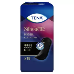 TENA SILHOUETTE Inserti mini noir, 18 pezzi