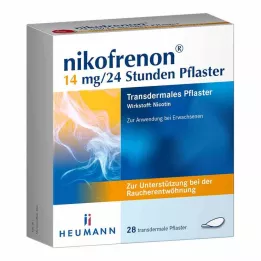 NIKOFRENON 14 mg/24 ore cerotto transdermico, 28 pezzi