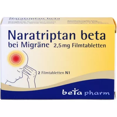 NARATRIPTAN beta per emicrania 2,5 mg compresse rivestite con film, 2 pz