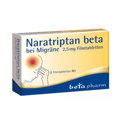 Naratriptan beta per emicrania 2,5 mg compresse rivestite con film, 2 pz Naratriptan beta per emicrania 2,5 mg compresse rivestite con film, 2 pz