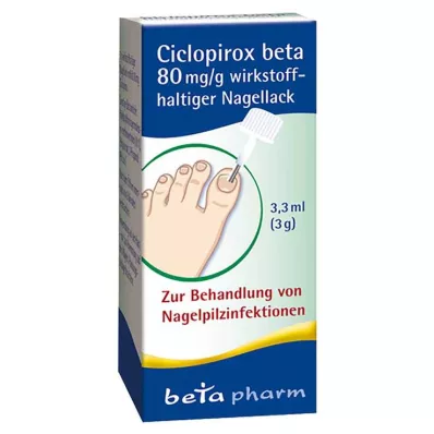 Ciclopirox beta 80 mg/g smalto attivo, 3,3 ml Ciclopirox beta 80 mg/g smalto attivo, 3,3 ml