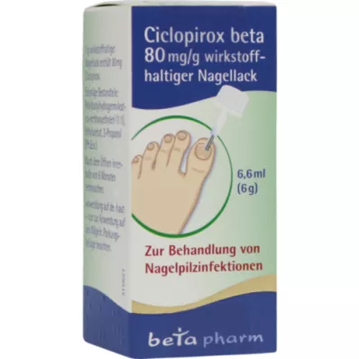 CICLOPIROX beta 80 mg/g principio attivo smalto per unghie, 6,6 ml