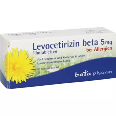 LEVOCETIRIZIN beta 5 mg compresse rivestite con film, 50 pz