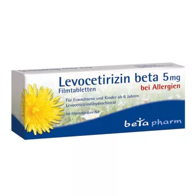 Levocetirizina beta 5 mg compresse rivestite con film, 50 pz