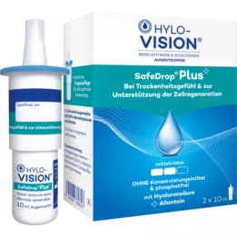 HYLO-VISION SafeDrop Plus gocce oculari, 2X10 ml