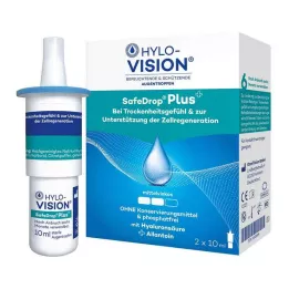 HYLO-VISION SafeDrop Plus gocce oculari, 2X10 ml