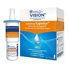 HYLO-VISION SafeDrop Lipocur collirio, 2X10 ml