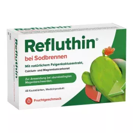 REFLUTHIN per il bruciore di stomaco compresse masticabili alla frutta, 48 pz