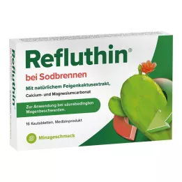REFLUTHIN per il bruciore di stomaco compresse masticabili alla menta, 16 pz