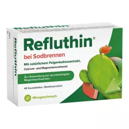 REFLUTHIN per il bruciore di stomaco compresse masticabili alla menta, 48 pz