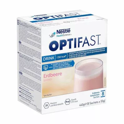 OPTIFAST Polvere di fragola da bere, 8X55 g