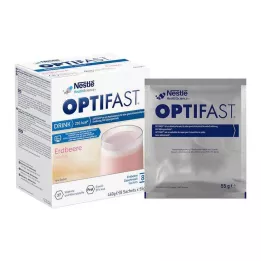 Optifast bevanda fatta in casa fragola in polvere, 8X55 g