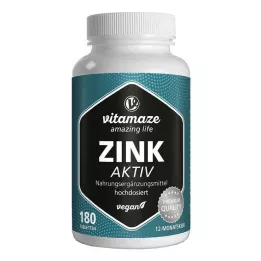 ZINK AKTIV 25 mg compresse vegane ad alto dosaggio, 180 pz