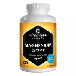 MAGNESIUMCITRAT 360 mg capsule vegane, 180 pezzi
