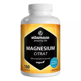 MAGNESIUMCITRAT 360 mg capsule vegane, 180 pezzi