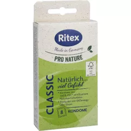 RITEX PRO NATURE CLASSIC Preservativi, 8 pezzi