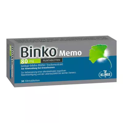 Binko Memo 80 Mg compresse rivestite con film (30 pezzi) Binko Memo 80 Mg compresse rivestite con film (30 pezzi)