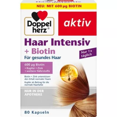 DOPPELHERZ Capelli Capsule Intensive+Biotina, 80 Capsule