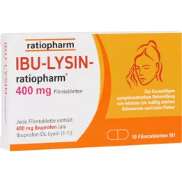 IBU-LYSIN-ratiopharm 400 mg compresse rivestite con film, 10 pz