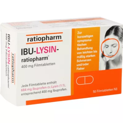 IBU-LYSIN-ratiopharm 400 mg compresse rivestite con film, 50 pz