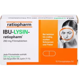 IBU-LYSIN-ratiopharm 293 mg compresse rivestite con film, 10 pz