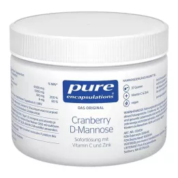 PURE ENCAPSULATIONS Mirtillo rosso D-mannosio in polvere, 37 g