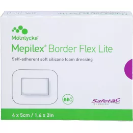 MEPILEX Border Flex Lite Foam Dressing 4x5 cm, 10 pz