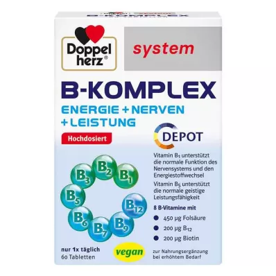 DOPPELHERZ Compresse del sistema B-complex, 60 pezzi