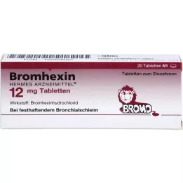 BROMHEXIN Hermes Arzneimittel 12 mg compresse, 20 pz