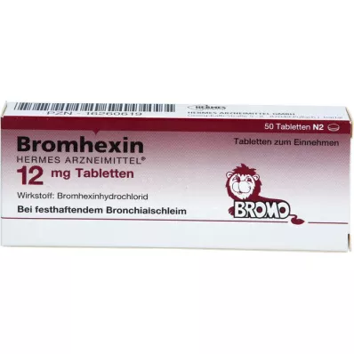 BROMHEXIN Hermes Arzneimittel 12 mg compresse, 50 pz