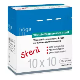 VLIESSTOFF-KOMPRESSEN sterile 10x10 cm a 4 strati, 25X2 pezzi