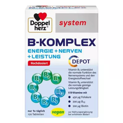 DOPPELHERZ Compresse del sistema B-complex, 120 pezzi