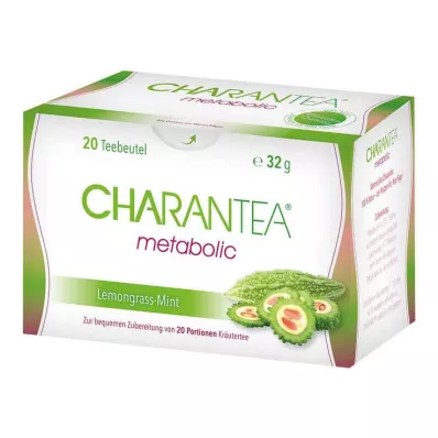 CHARANTEA sacchetto filtrante metabolica limone/menta, 20 pezzi CHARANTEA sacchetto filtrante metabolica limone/menta, 20 pezzi