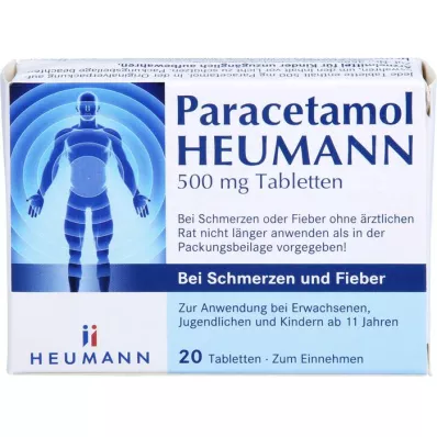 PARACETAMOL HEUMANN 500 mg Tab.per dolore e febbre, 20 pz